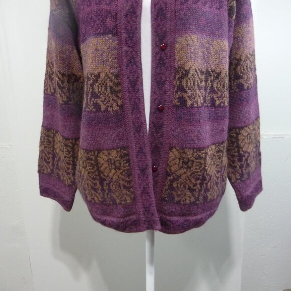 PERUVIAN 100% ALPACA CARDIGAN SIZE SMALL - Picture 3 of 7